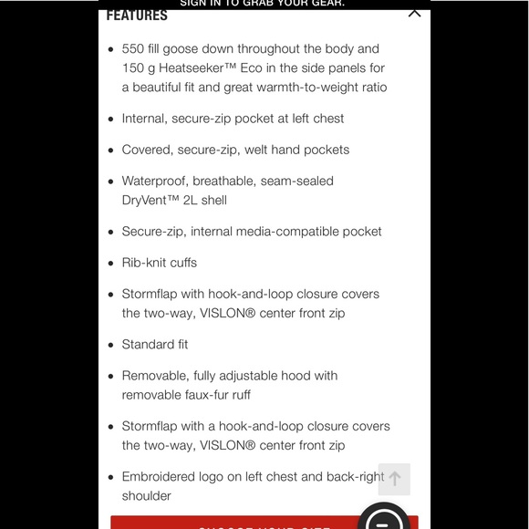 The North Face Arctic Parka Water Proof - Picture 11 of 12